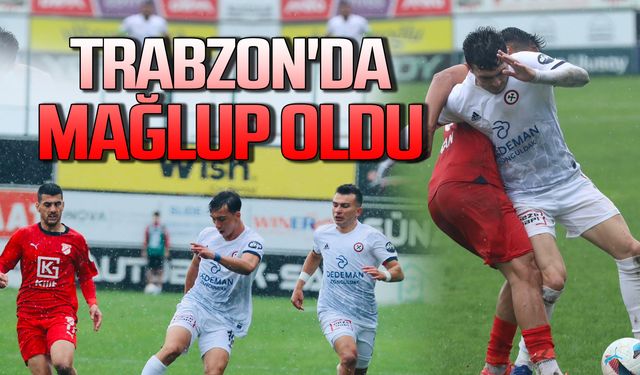 Zonguldakspor Trabzon'da mağlup oldu!