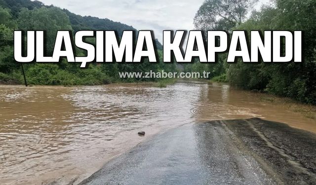 Çaycuma- Filyos yolu ulaşıma kapandı!