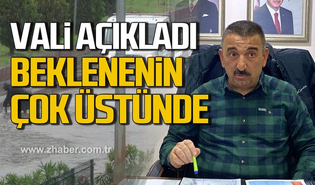 Vali Hacıbektaşoğlu açıkladı! "Yağış beklenenin çok üstünde"