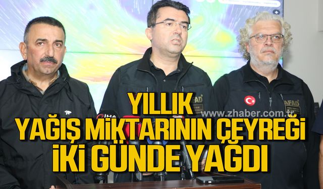 AFAD Başkanı Memiş, Zonguldak'taki şiddetli yağışı değerlendirdi