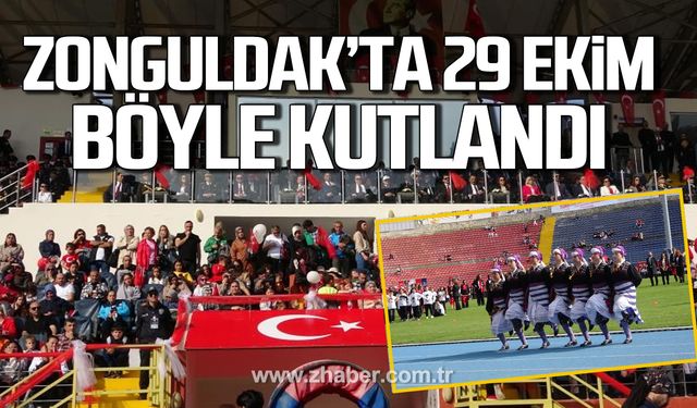 Zonguldak'ta 29 Ekim böyle kutlandı!