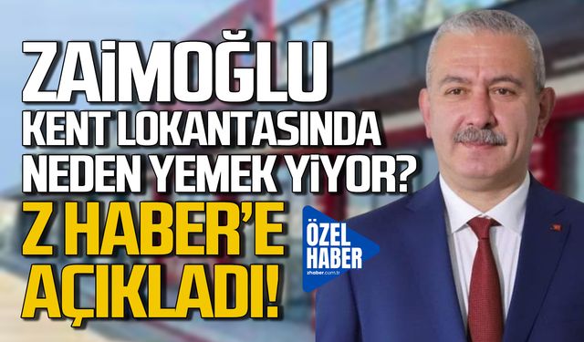 Osman Zaimoğlu kent lokantasında neden yemek yiyor? Z HABER'e açıkladı!