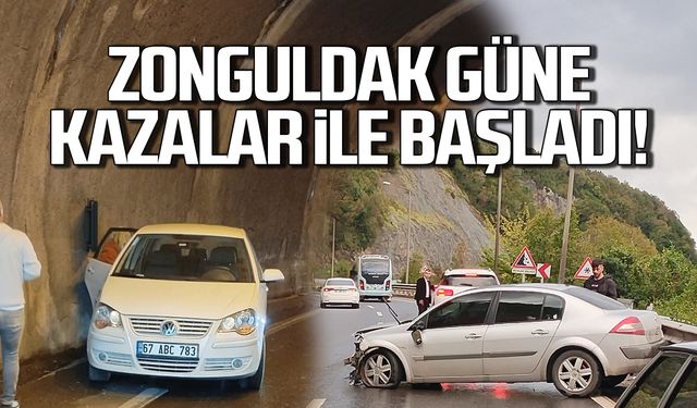 Zonguldak güne kazalar ile başladı!