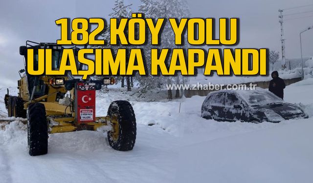 Karabük’te 182 köy yolu ulaşıma kapandı!