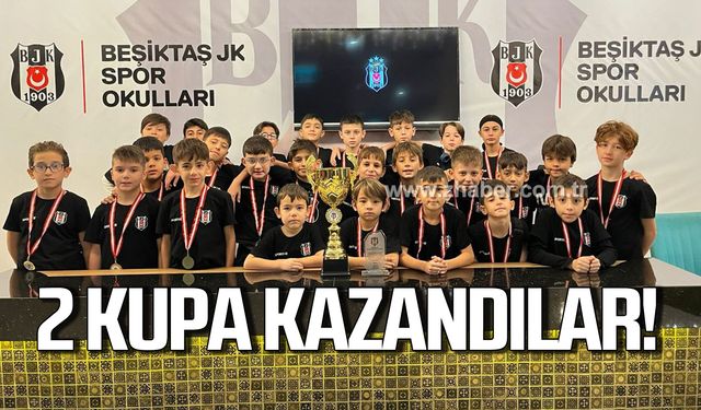 Zonguldak Beşiktaş Okulu 2 Kupa kazandı