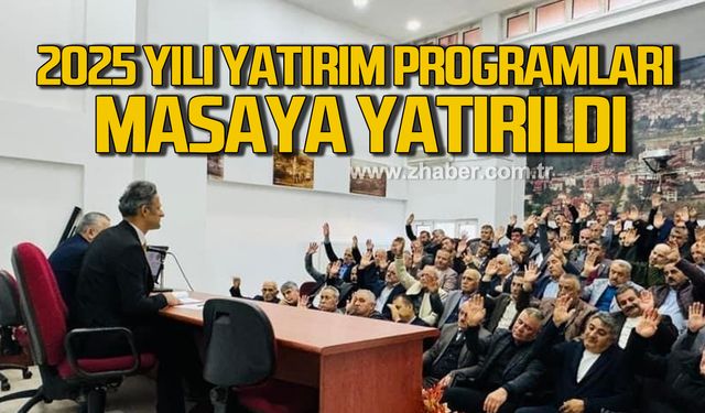 Çaycuma İlçe Köylere Hizmet Götürme Birliği toplandı! Yatırım programları ele alındı!