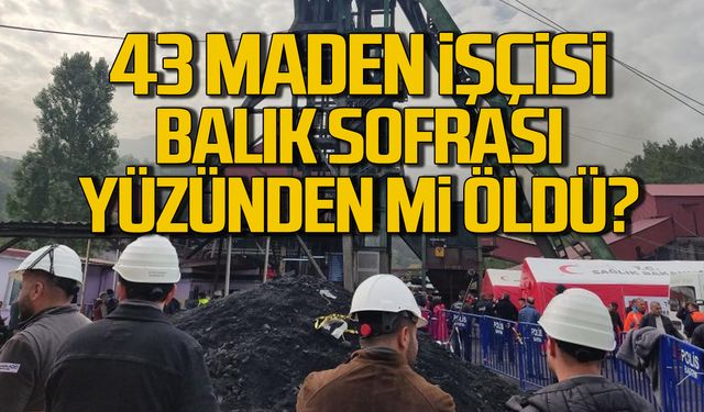 Amasra'da 43 maden işçisi balık sofrası yüzünden mi öldü?