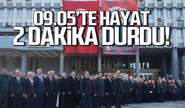 Zonguldak'ta hayat 2 dakika durdu!