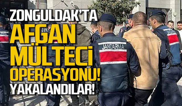 Zonguldak'ta Afgan Mülteci operasyonu! Sınır dışı edilecekler!