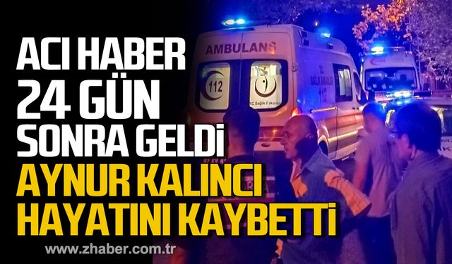 Kazadan acı haber 24 gün sonra geldi! Aynur Kalıncı hayatını kaybetti!