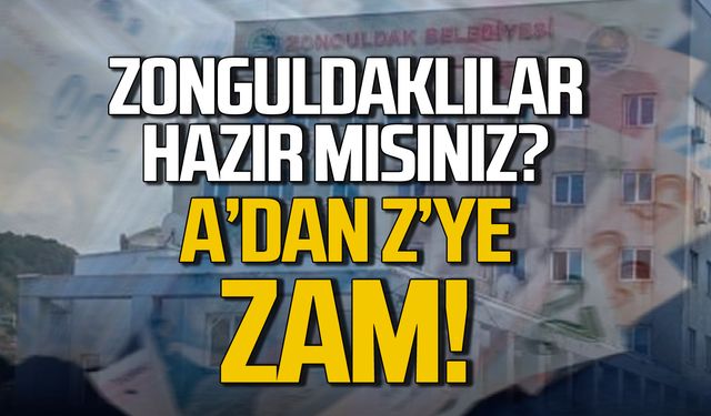 Zonguldak Belediye'sinden suya yüzde 259 zam!