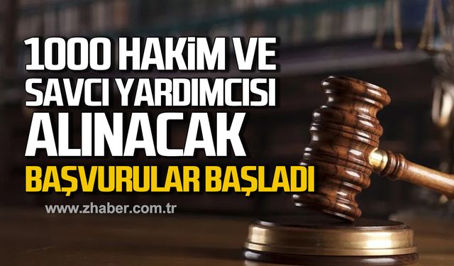 Adalet Bakanlığı 1000 hakim ve savcı yardımcısı alacak!