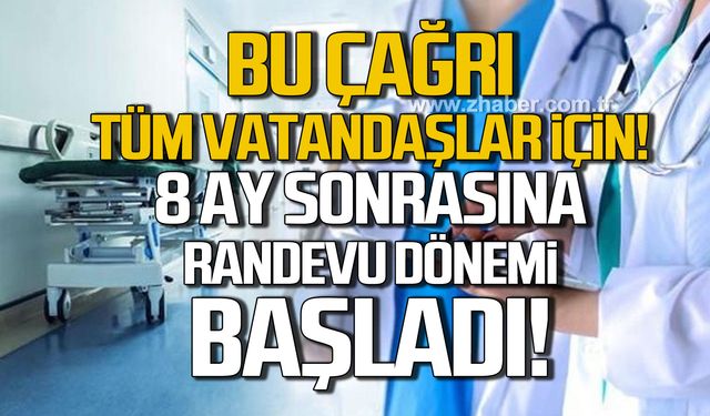 8 ay sonrasına randevu dönemi başladı! Bu çağrı tüm vatandaşlar için!