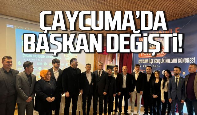 Çaycuma'da gençlik kolları başkanı değişti!