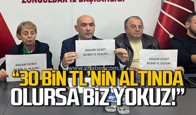 Dural; "30 bin TL'nin altında asgari ücret varsa biz yokuz!"