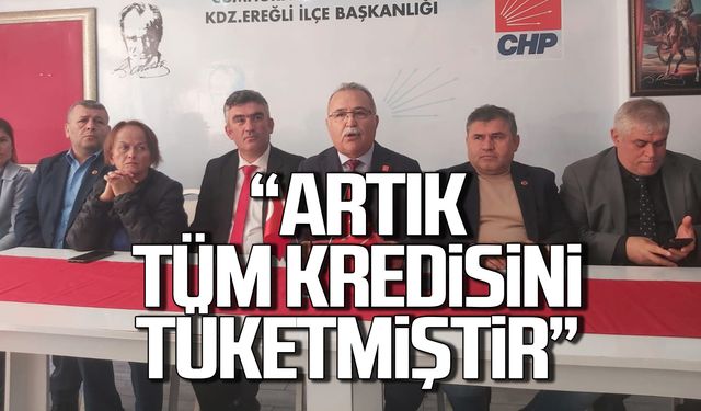 "İktidar artık tüm kredisini tüketmiştir!"