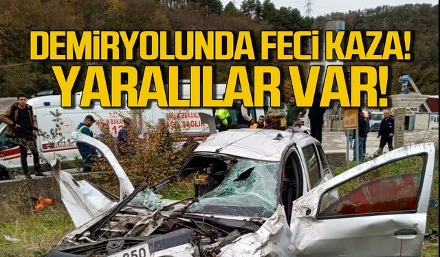 Demiryolunda feci kaza! Yaralılar var!