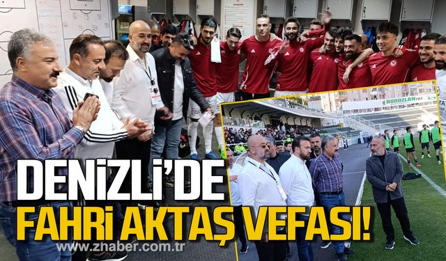 Fahri Aktaş Zonguldakspor'u yalnız bırakmadı!