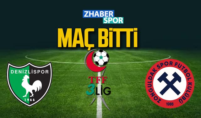 Denizlispor-Zonguldakspor maçı bitti!