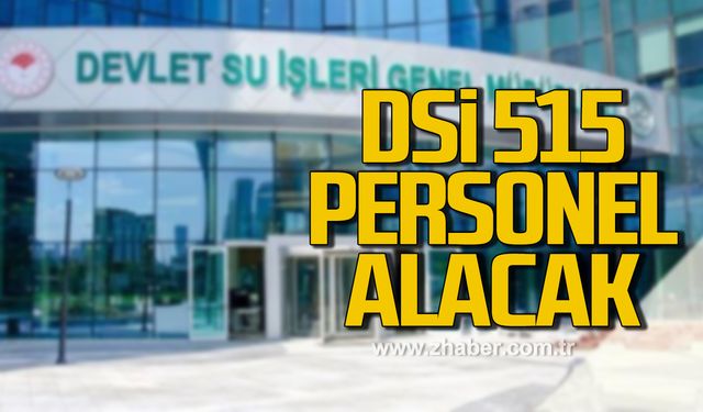 Devlet Su İşleri Genel Müdürlüğü 515 personel alacak!