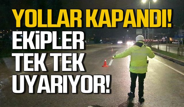 D100 kapandı! Araçlar Zonguldak'ta mahsur kaldı!