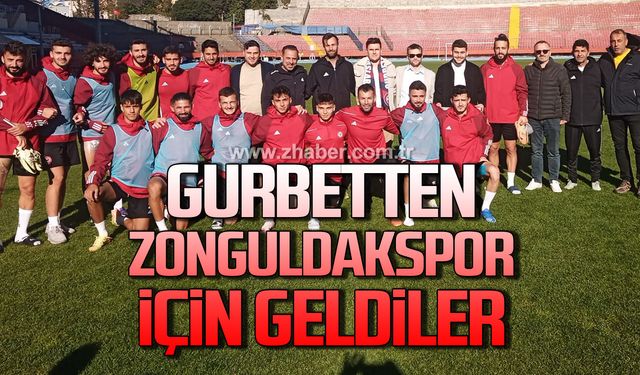 Gurbetten Zonguldakspor’a moral ziyareti için geldiler