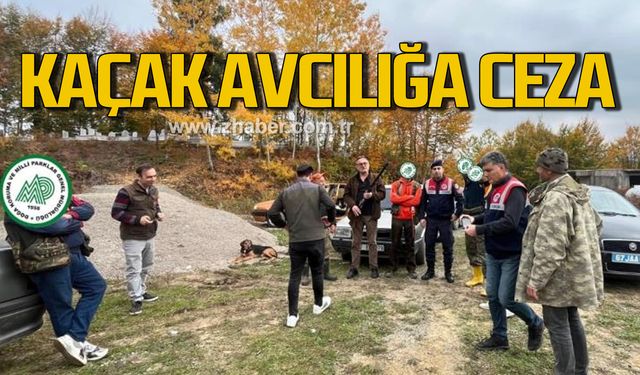 Zonguldak'ta kaçak avcılığa ceza!