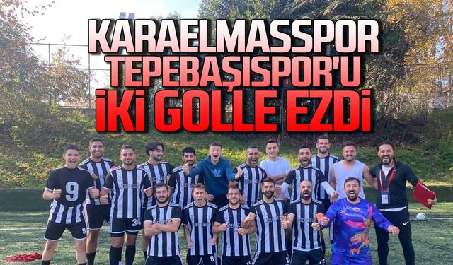 Karaelmasspor, Tepebaşıspor'u iki golle ezdi