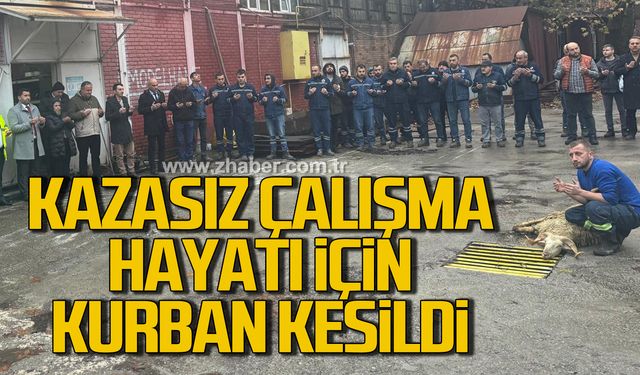 Maden fabrikalarında kazasız çalışma hayatı dileğiyle kurban kesildi