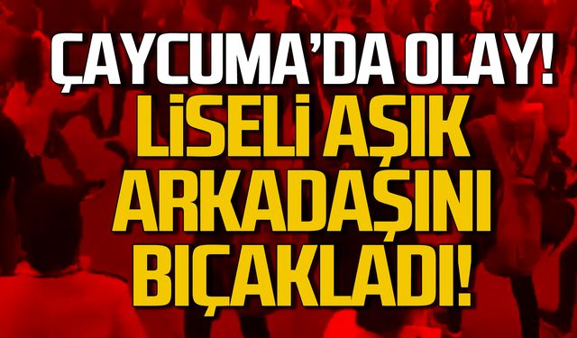 Çaycuma'da olay! Liseli aşık arkadaşını bıçakladı!