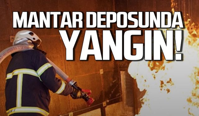 Zonguldak'ta mantar deposunda yangın!