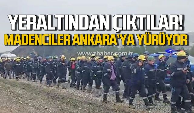 Yer altından çıktılar! Çayırhan madencileri Ankara'ya yürüyor!