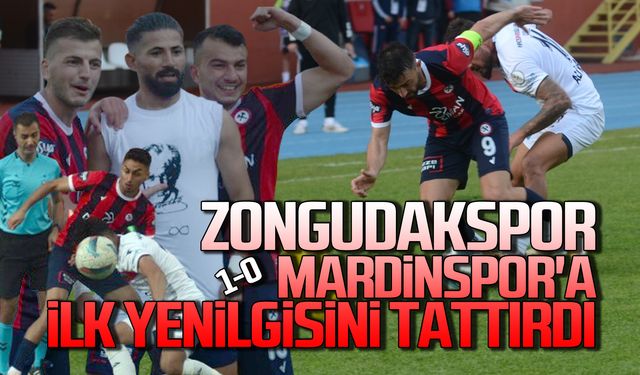 Zongudakspor, Mardinspor'a ilk yenilgisini tattırdı...1-0