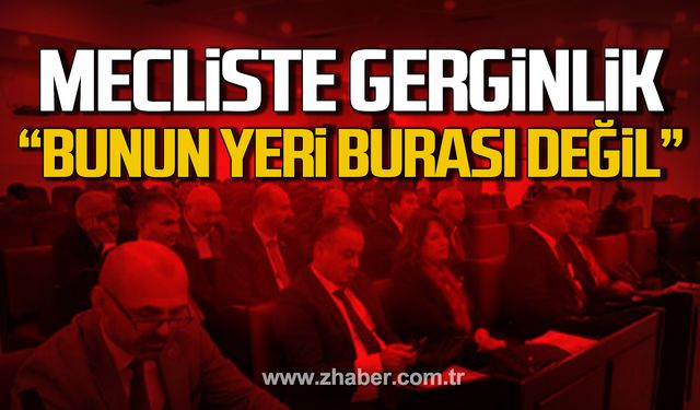 Mecliste bildiri gerginliği! "Burası yeri değil"