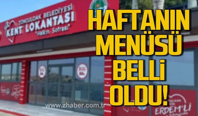 Kent Lokantası'nda haftanın menüsünde neler var?