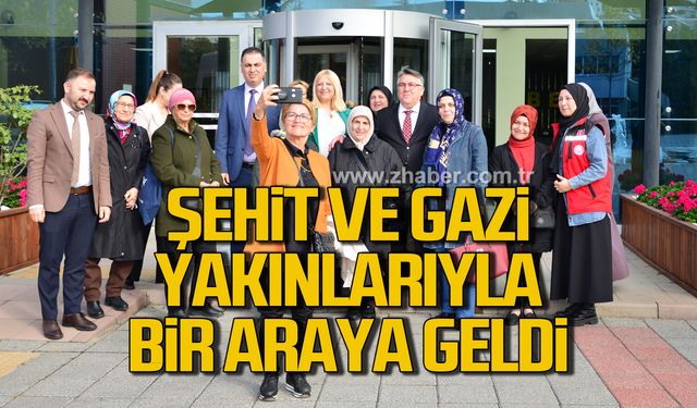 Rektör Özölçer, şehit ve gazi yakınlarıyla bir araya geldi