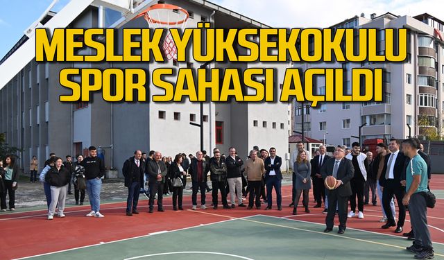 Meslek Yüksekokulu Spor Sahası açıldı