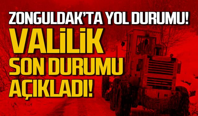 Zonguldak yollarında son durum! Zonguldak Valiliği açıkladı!