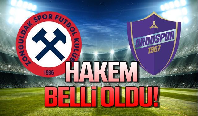 Zonguldakspor maçına tanıdık hakem atandı!