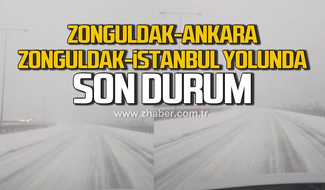 Zonguldak- Ankara ve Zonguldak-İstanbul yolunda son durum!