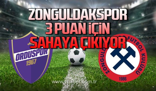 Zonguldakspor, 3 puan için sahaya çıkıyor