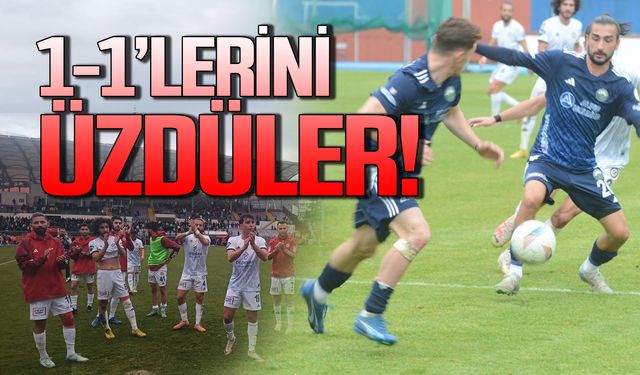 Zonguldakspor ile Bursa Nilüferspor 1-1’lerini üzdüler