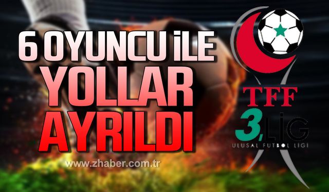 6 oyuncu ile yollar ayrıldı