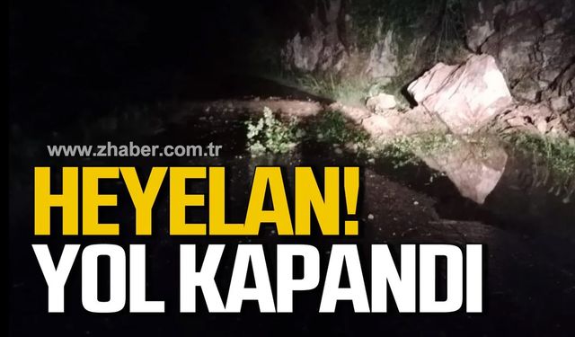 Zonguldak Ankara yolu heyelan nedeniyle kapandı!