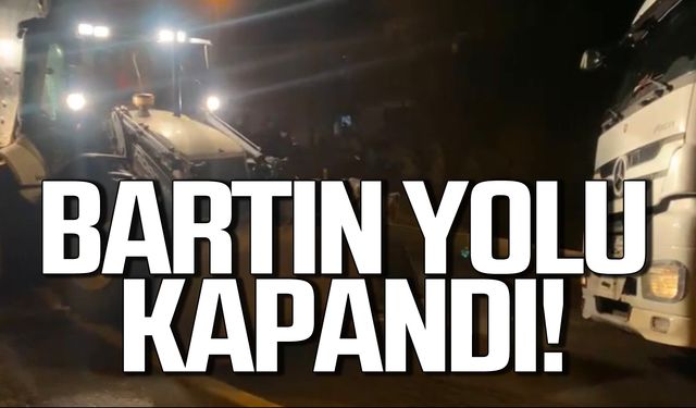 Bartın yolu kapandı!