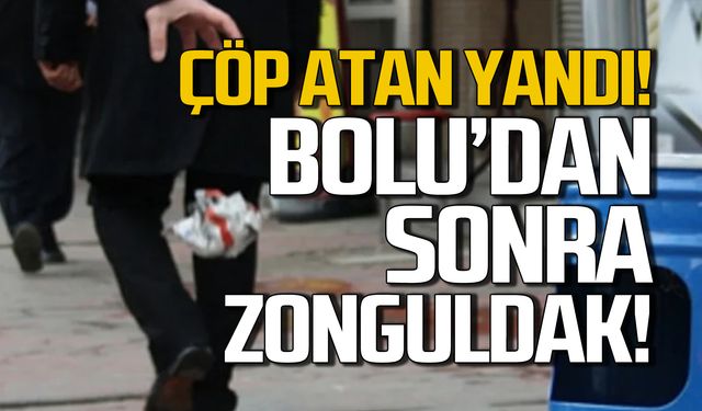 Çöp atan yandı! Bolu'dan sonra Zonguldak'ta başladı!