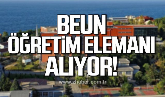 Zonguldak Bülent Ecevit Üniversitesi Öğretim Elemanı alıyor!