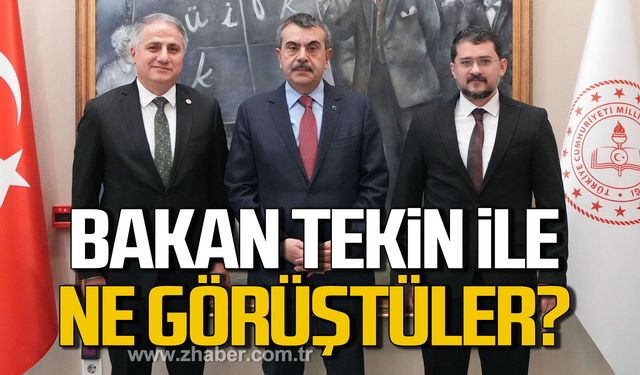 Bozkurt ve Duyar, Bakan Tekin'le ne görüştüler?