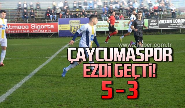 Çaycumaspor, Zonguldak Ereğlispor’u ezdi geçti! 5 - 3