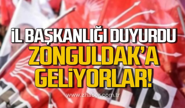 'Cumhuriyet Halk Partisi Ekonomi Masası' Zonguldak'a geliyor!